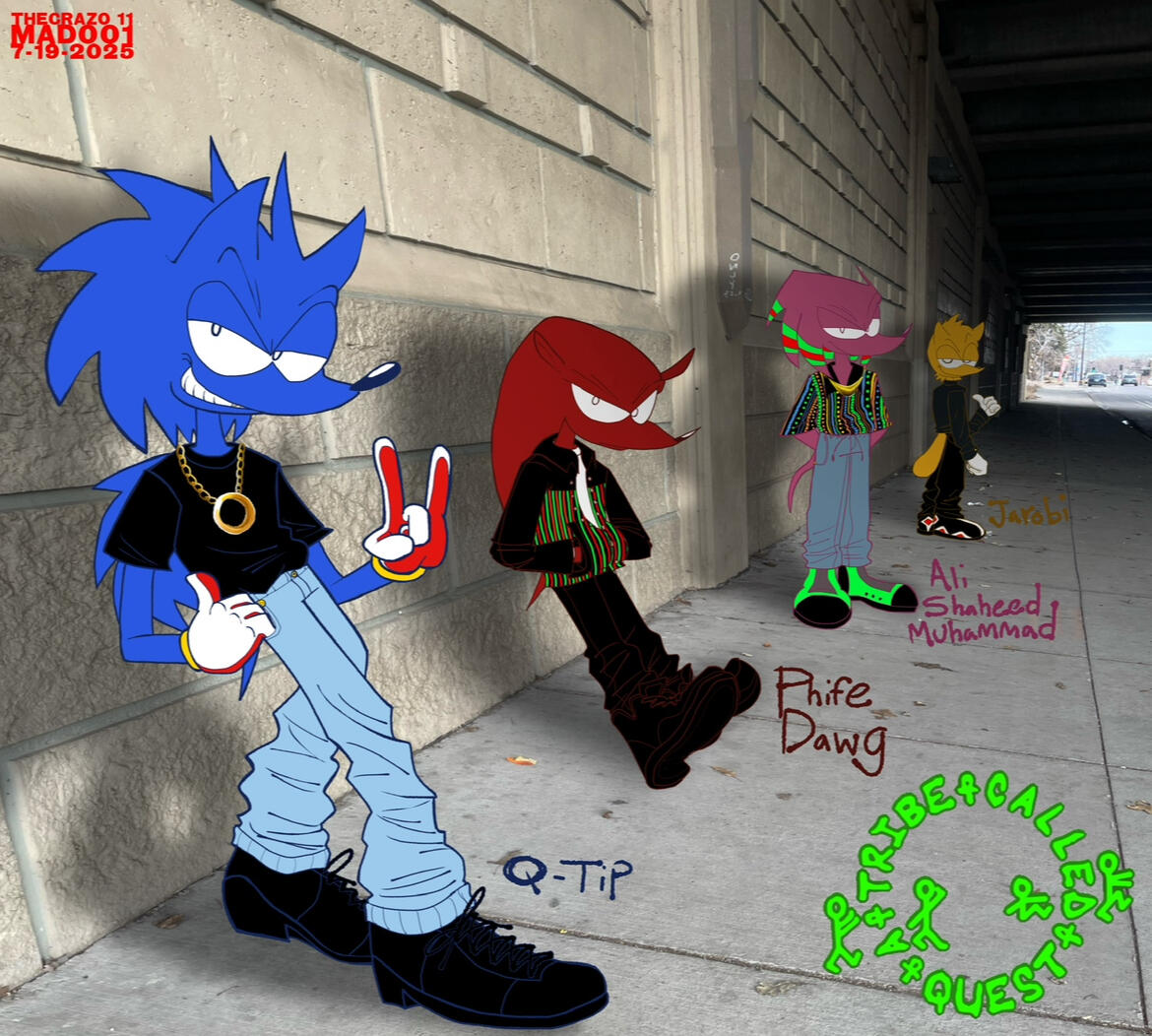 A Tribe Called Quest Sonic the Hedgehog, Mighty the Armadillo, Knuckles the Echidna, Ray the Flying Squirrel